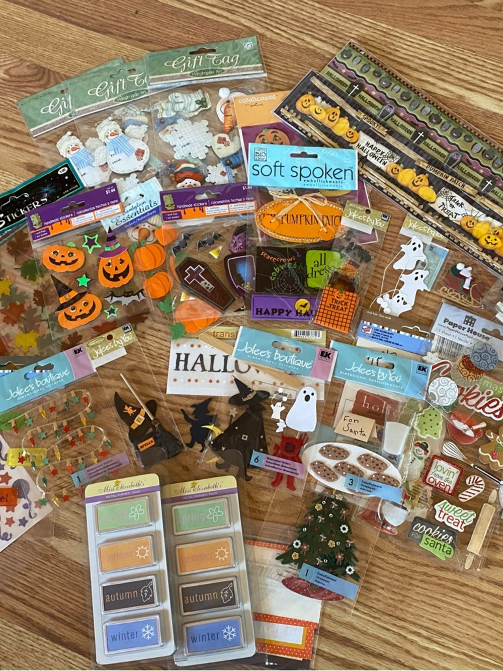 Holiday & Seasonal Sticker Embellishment Pack - Multi-Color by